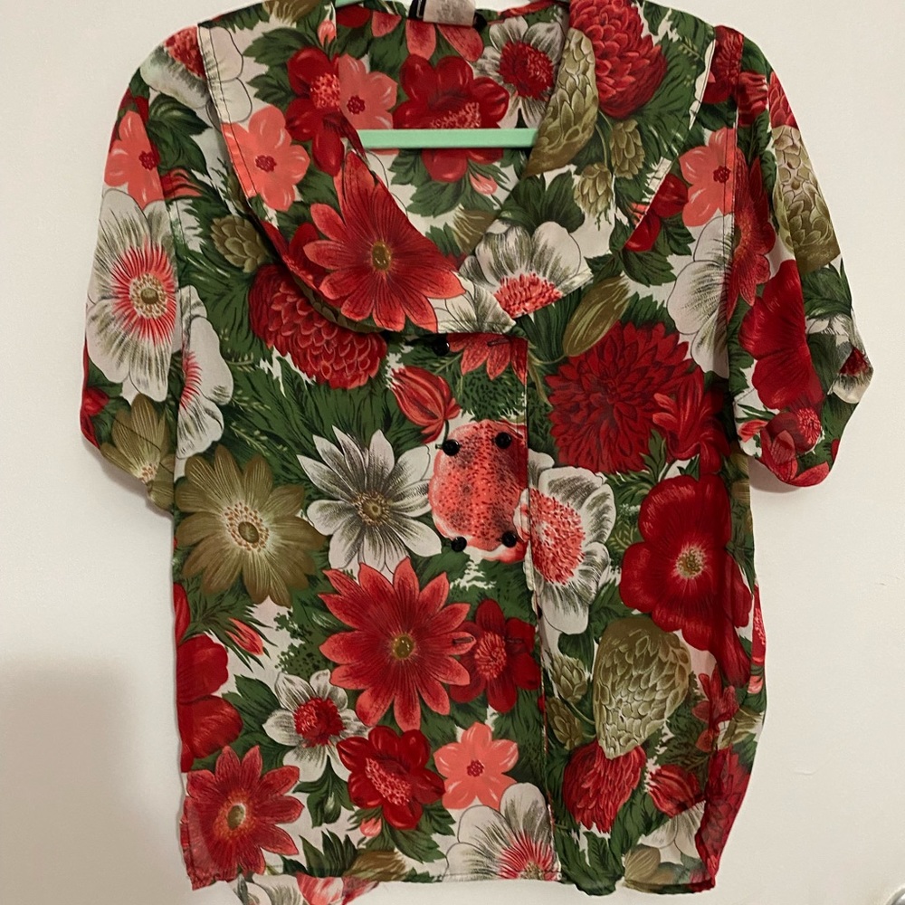 Vintage floral blouse